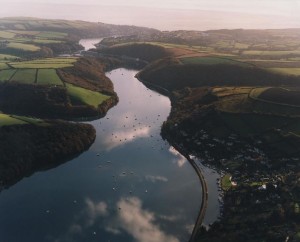 River Fowey from the air